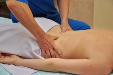 massage as a method of treating osteochondrosis of the chest