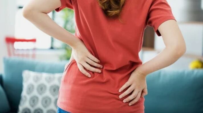 Pain in the lower back of the back